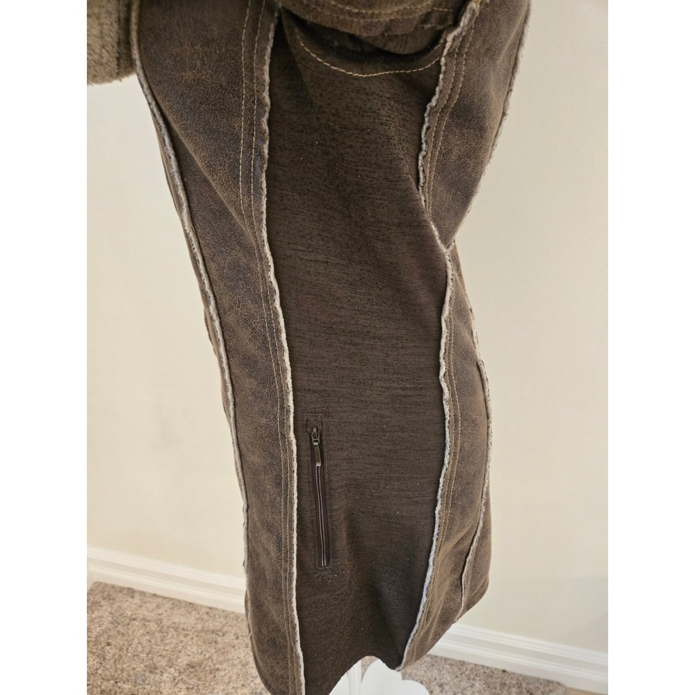 KÜHL Projekt Faux Shearling Fleece Lined Hooded Jacket Brown Small - Picture 6 of 12